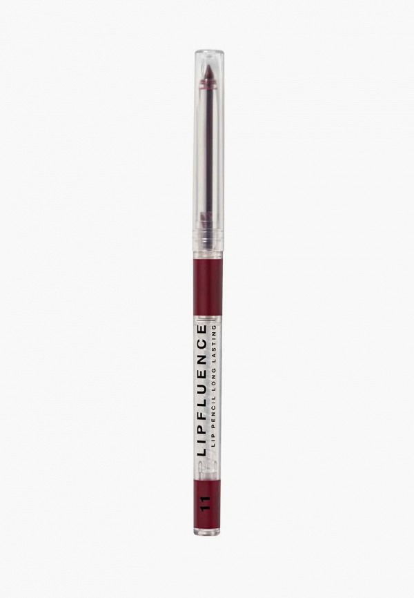 

Карандаш для губ Influence Beauty, Бордовый, LIPFLUENCE автоматический, стойкий с гелевой текстурой, тон 11 бордовый, 0.28 г
