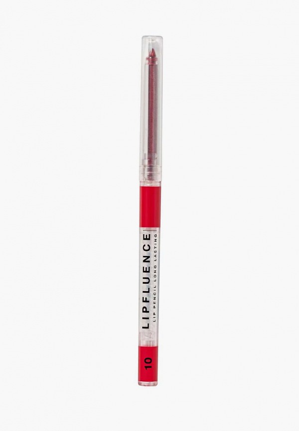 

Карандаш для губ Influence Beauty, Красный, LIPFLUENCE автоматический, стойкий с гелевой текстурой, тон 10 красный, 0.28 г
