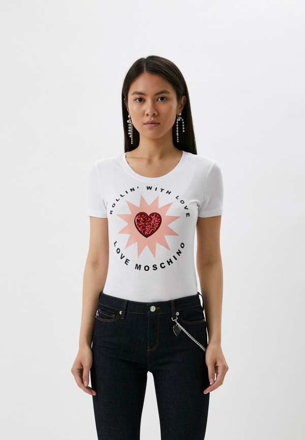 

Футболка Love Moschino, Белый