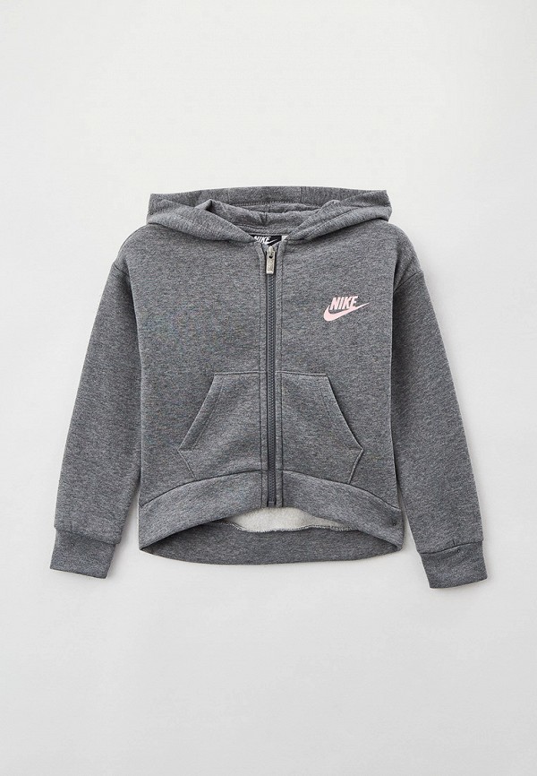 

Толстовка Nike, Серый, CLUB FLEECE HIGH LOW FZ HD