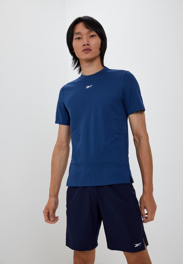 Футболка спортивная Reebok синего цвета