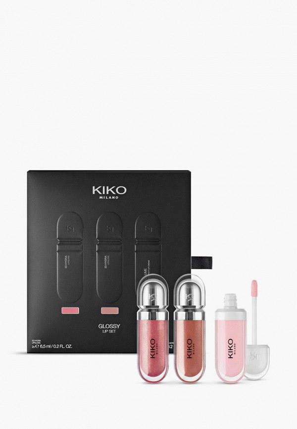 

Набор для макияжа губ Kiko Milano, Разноцветный, 2 блеска и бальзам для губ, GLOSSY LIP SET, 3х6.5 мл