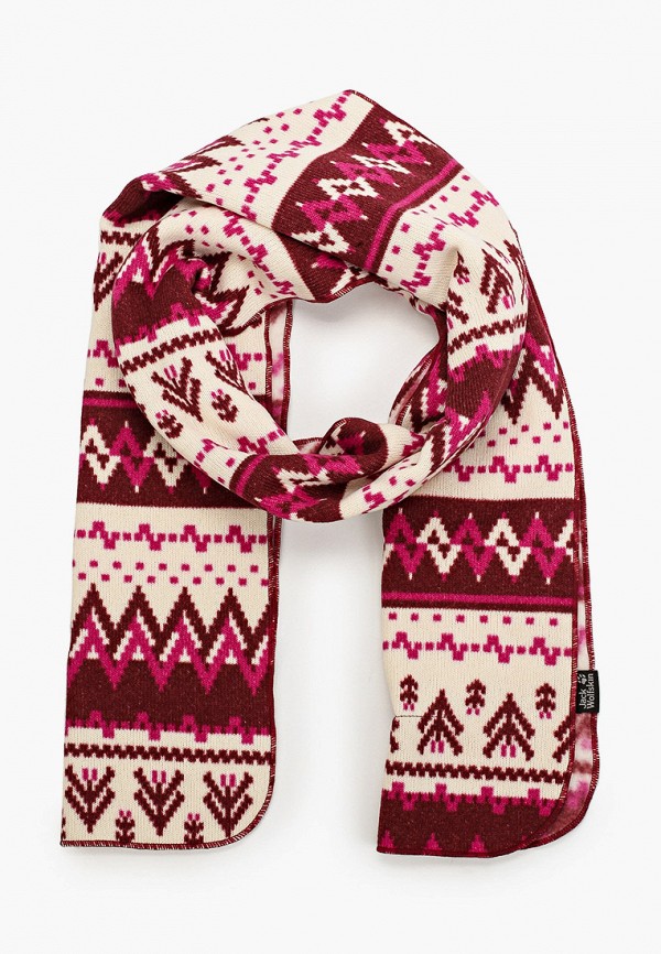 

Шарф Jack Wolfskin, Бордовый, SCANDIC SCARF WOMEN