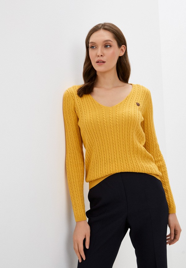 Пуловер Giorgio Di Mare желтого цвета
