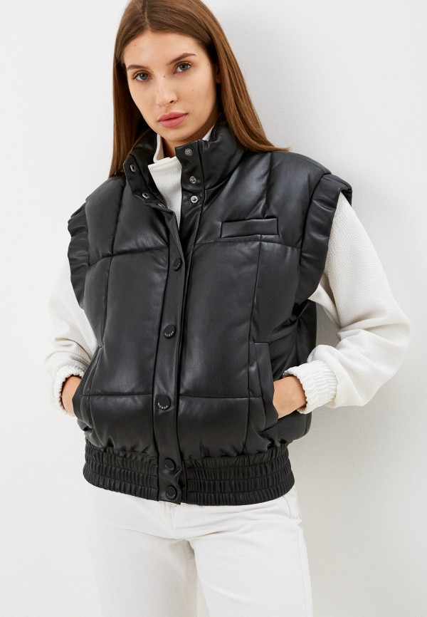 

Жилет кожаный Guess Jeans, Черный
