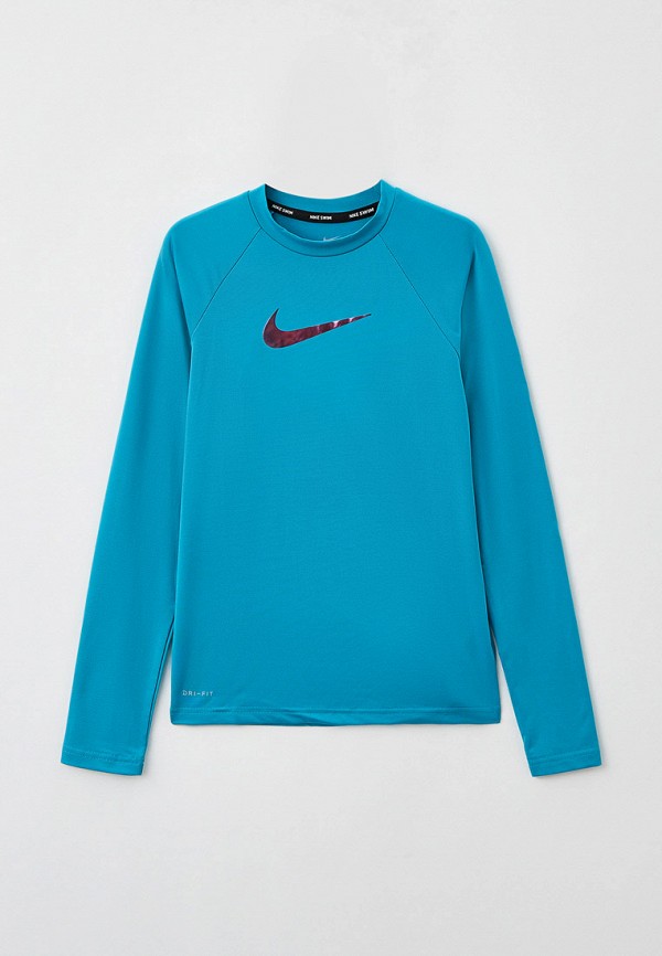 

Гидрофутболка Nike, Бирюзовый, Nike Swoosh Long Sleeve Hydroguard
