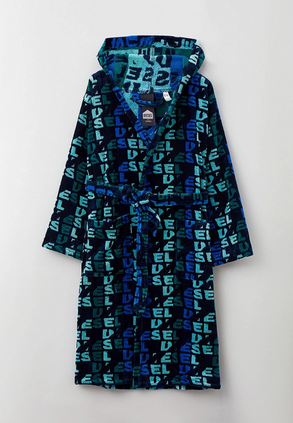 

Халат домашний Diesel, Синий, RIPPED LOGO L/XL HOOD