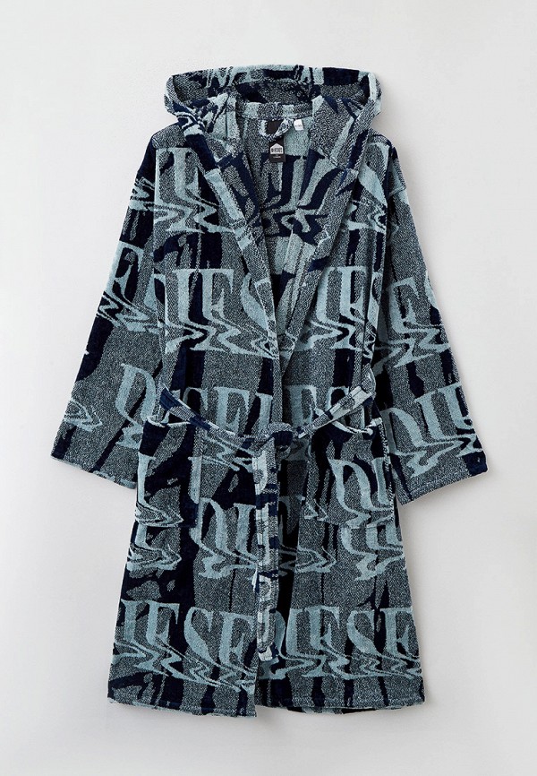 

Халат домашний Diesel, Синий, LIQUID LOGO L/XL HOOD
