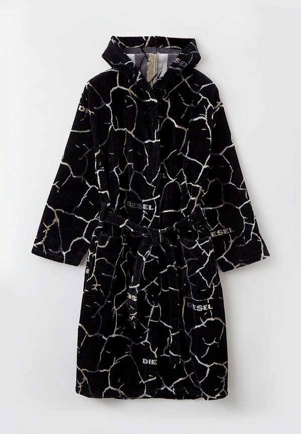 

Халат домашний Diesel, Черный, NEW CRACKLE' S/M HOOD