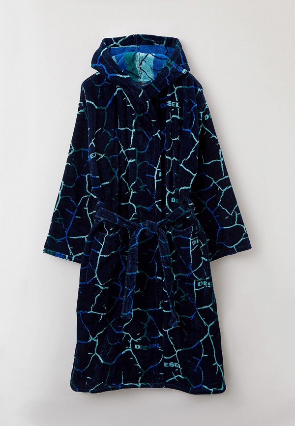 

Халат домашний Diesel, Синий, NEW CRACKLE' XXL HOOD