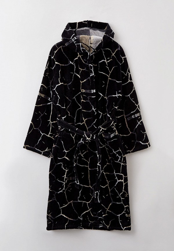 

Халат домашний Diesel, Черный, NEW CRACKLE' XXL HOOD