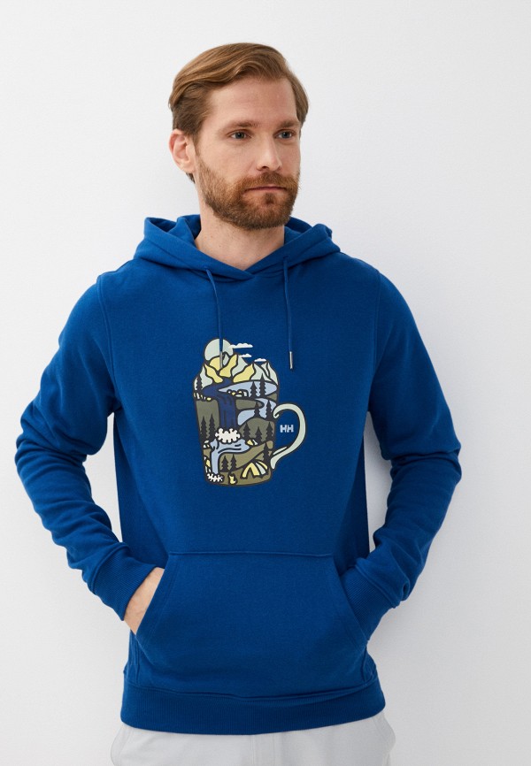 

Худи Helly Hansen, Синий, F2F COTTON HOODIE