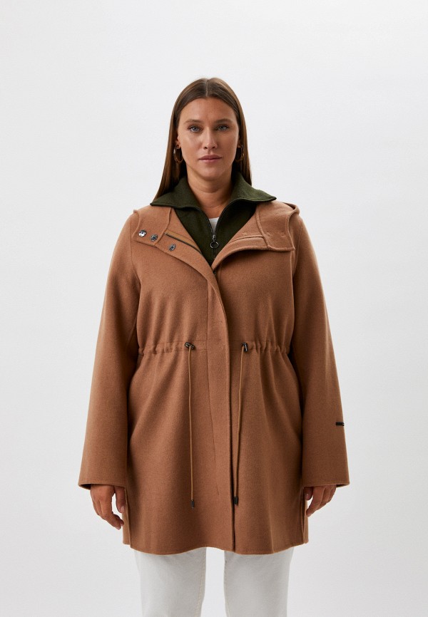 Пальто Persona by Marina Rinaldi коричневый 1013062 RTLABP653301