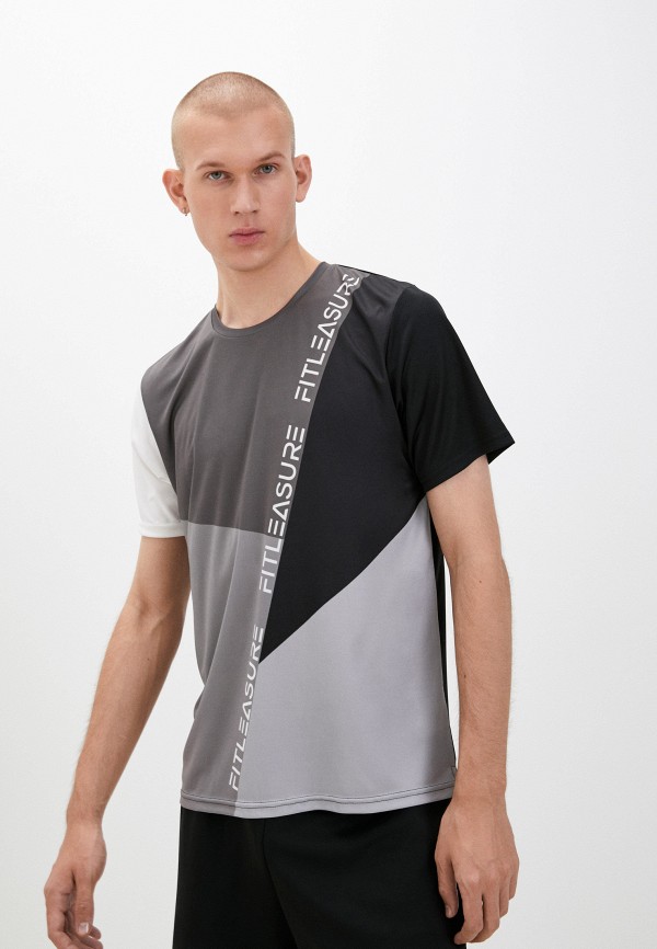 

Футболка Fitleasure, Серый, Colour Block Tee