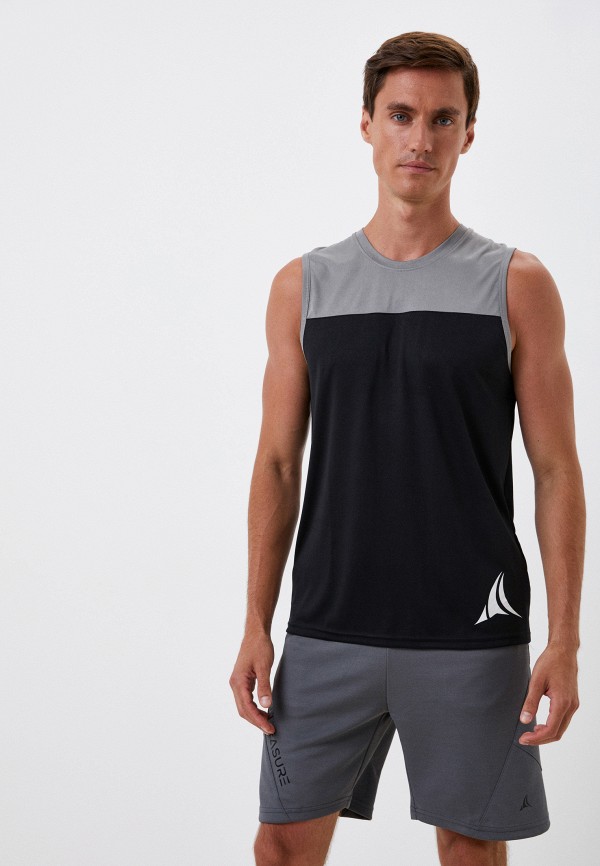 

Майка спортивная Fitleasure, Черный, Colour Block Tank
