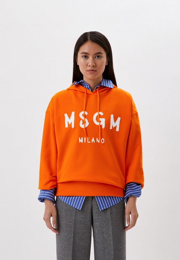 Худи MSGM оранжевый 3341MDM515 227799 RTLABP691901