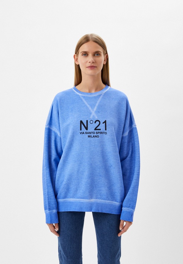 Свитшот N21 синего цвета