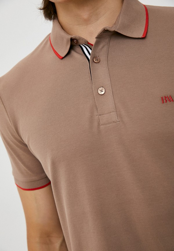 Поло Basics & More коричневый, размер 48, фото 3