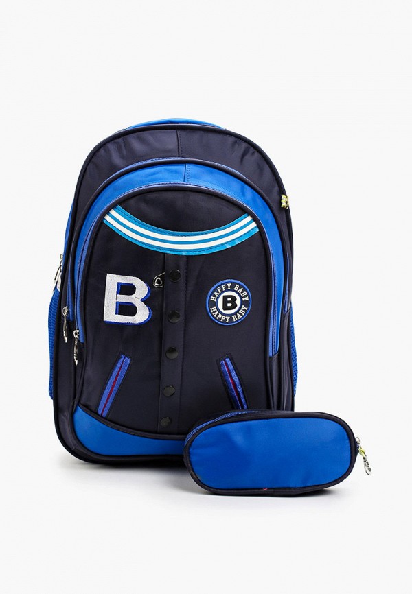 

Рюкзак и пенал Button Blue, Синий