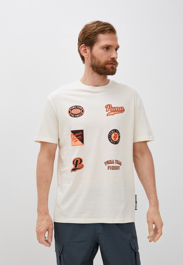

Футболка PUMA, Бежевый, Puma Team Statement Tee