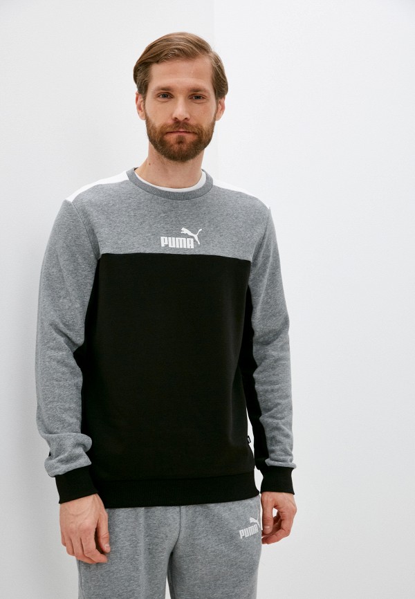

Свитшот PUMA, Черный, ESS+ Block Crew