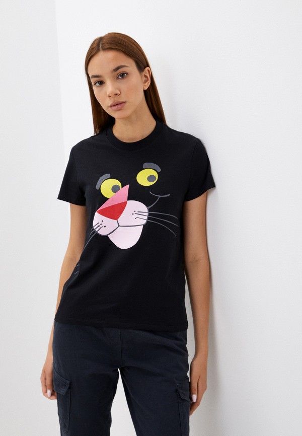 

Футболка Desigual, Черный, THE PINK PANTHER