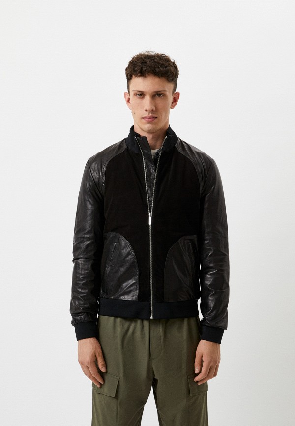 

Куртка кожаная Bikkembergs, Черный