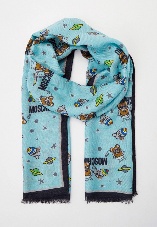 

Шарф Moschino, Бирюзовый