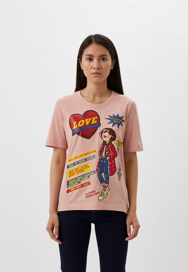 

Футболка Love Moschino, Розовый
