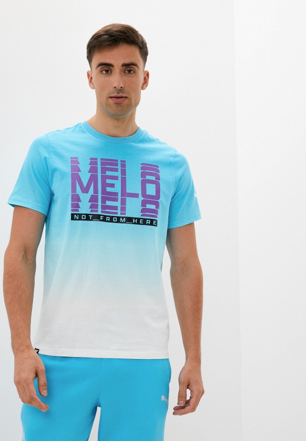 

Футболка PUMA, Голубой, Melo Fade SS Tee