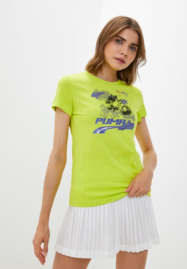 

Футболка PUMA, Зеленый, Evide Graphic Tee