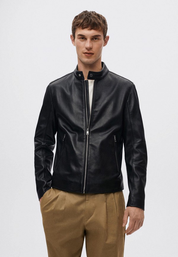 

Куртка кожаная Mango Man, Черный, CUIR2