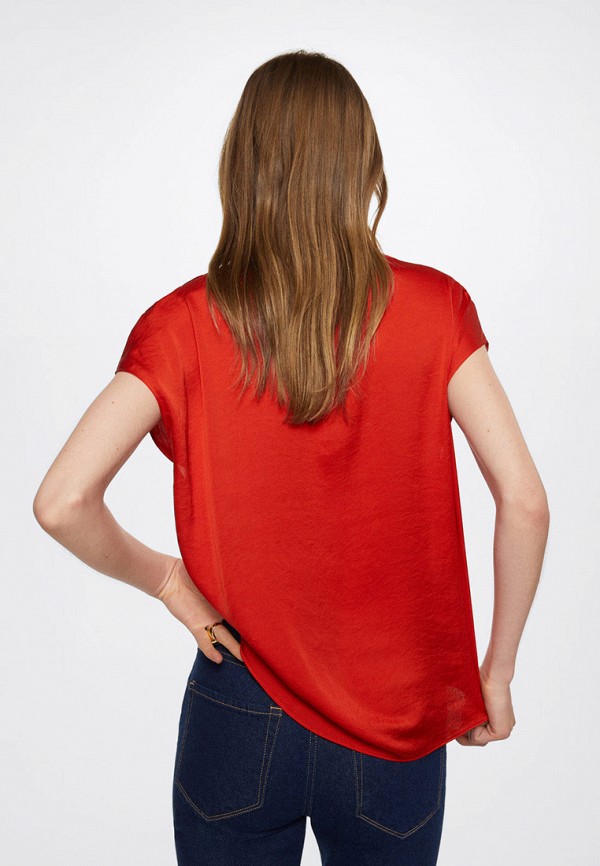 Блуза Mango красный, размер 42, фото 3