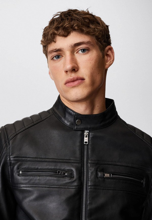 фото Куртка кожаная mango man