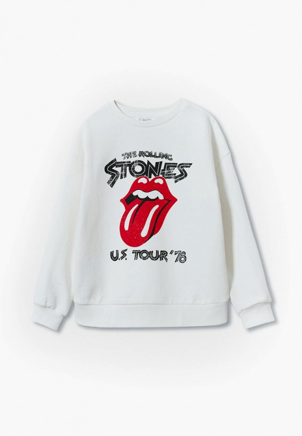

Свитшот Mango Kids, Белый, STONES