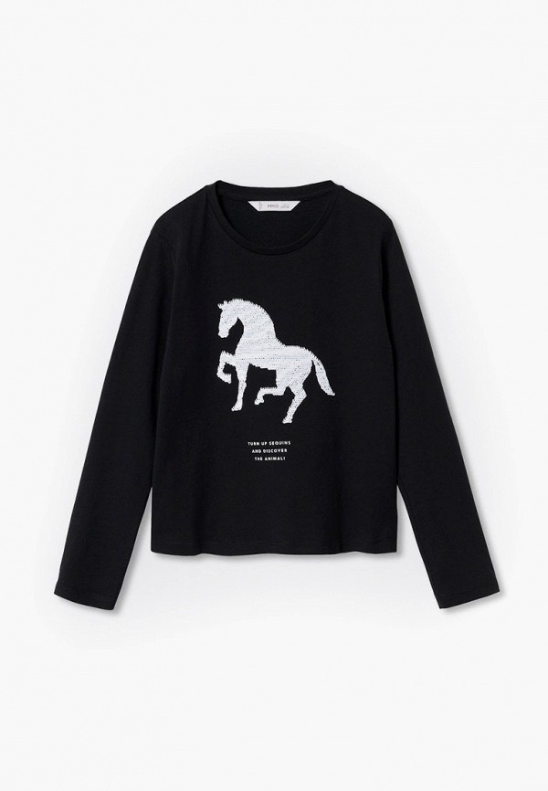 

Лонгслив Mango Kids, Черный, ANIMALS