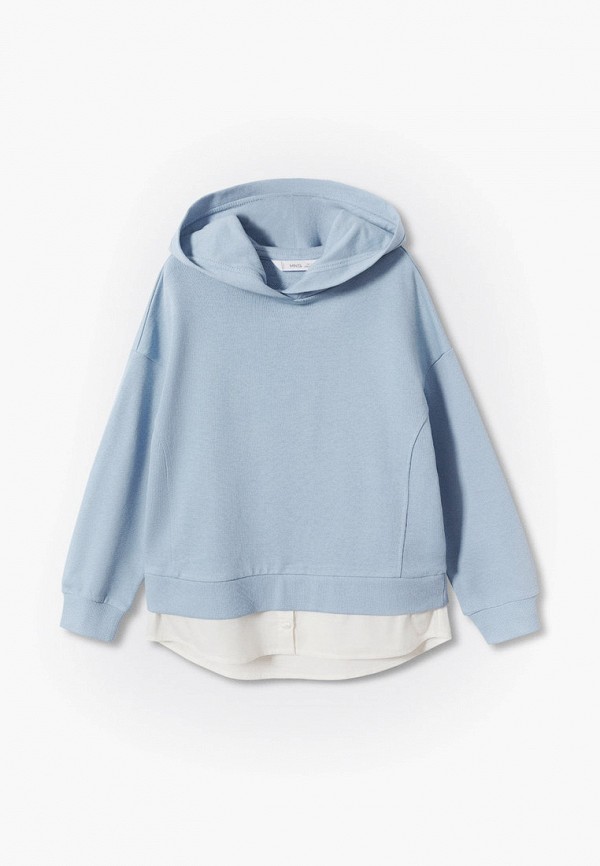 

Худи Mango Kids, Голубой, PREPPY