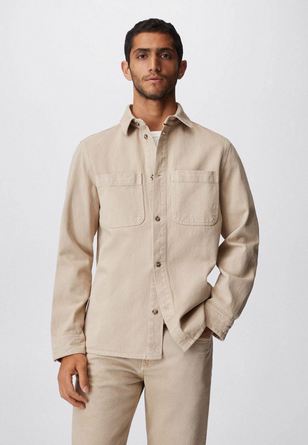 

Рубашка джинсовая Mango Man, Бежевый, HOWARD