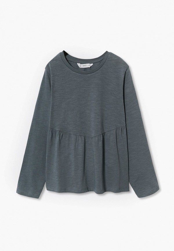 

Лонгслив Mango Kids, Серый, PEPLUM