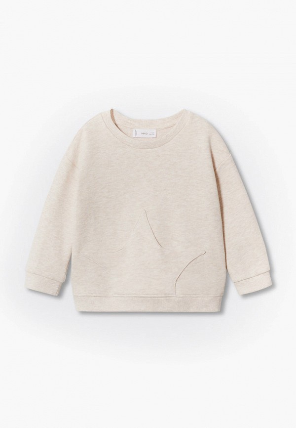

Свитшот Mango Kids, Бежевый, POCKET