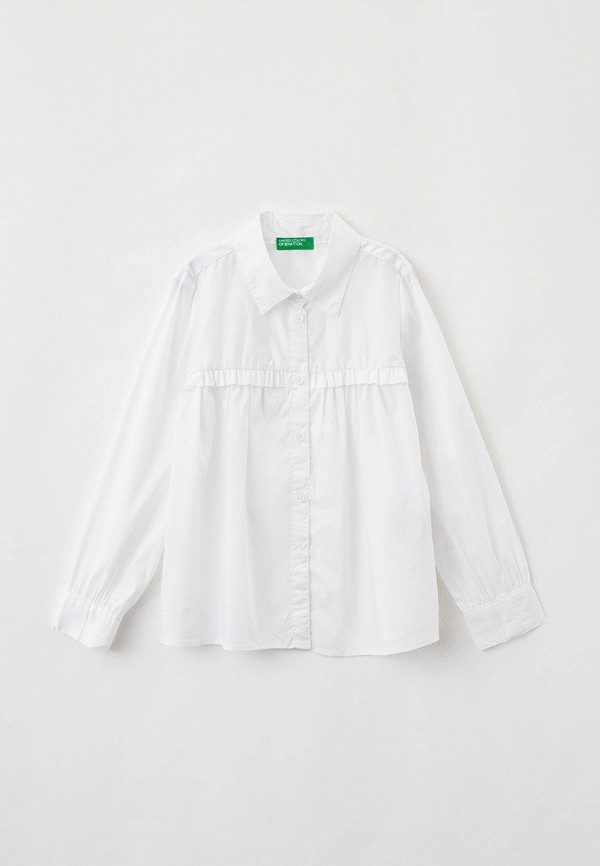 Рубашка United Colors of Benetton белого цвета