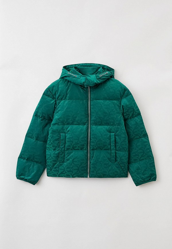 Куртка утепленная Emporio Armani зеленого цвета