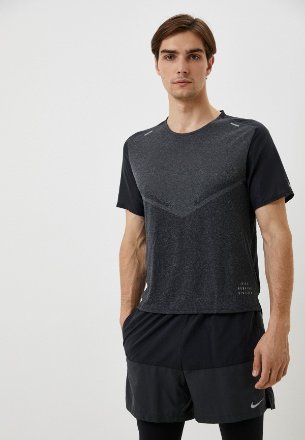 

Футболка спортивная Nike, Серый, M NK RN DVN TECHKNIT ULTRA SS