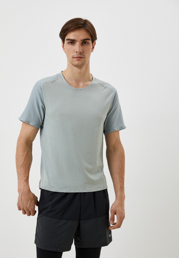 

Футболка спортивная Nike, Серый, M NK RN DVN TECHKNIT ULTRA SS