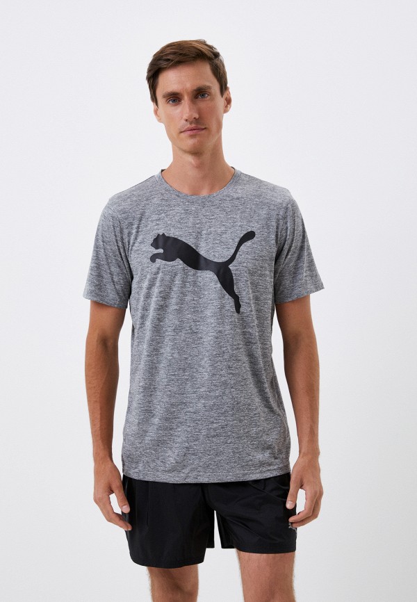 

Футболка спортивная PUMA, Серый, TRAIN FAV HEATHER CAT SS TEE