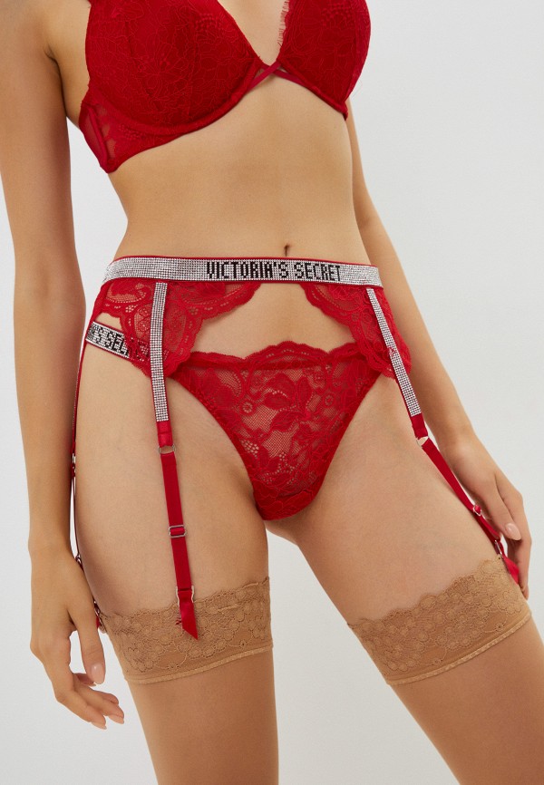 Пояс для чулок Victoria's Secret красный, размер 40, фото 2