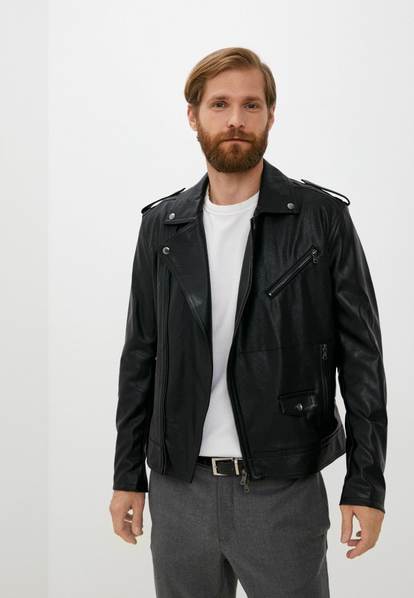 

Куртка кожаная Sisley, Черный