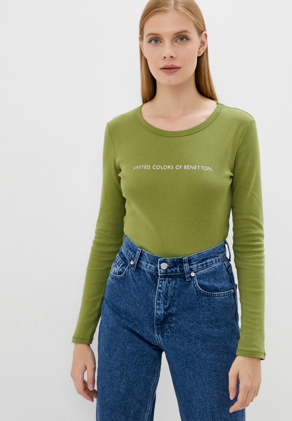 

Лонгслив United Colors of Benetton, Зеленый