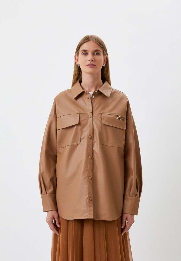 

Рубашка Twinset Milano, Бежевый, Overshirt, U&B