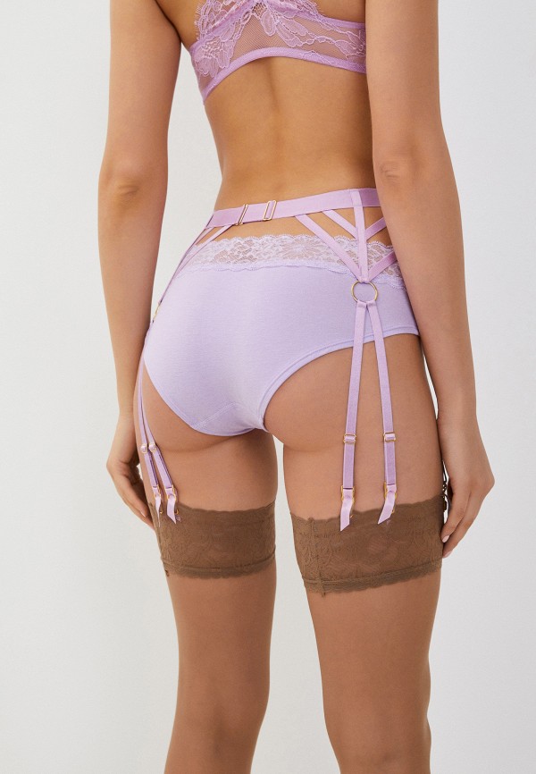 Пояс для чулок Victoria's Secret фиолетовый, размер 40, фото 3